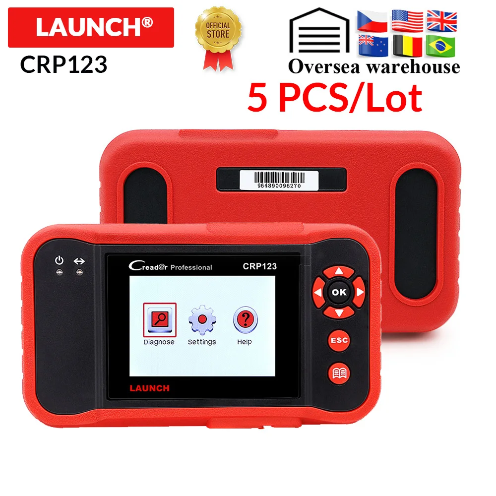 LAUNCH X431 CRP123 OBD2 Automotive Scanner ABS SRS Airbag Transmission Engine Car Diagnostic Tool free update pk Creader vii+
LAUNCH X431 CRP123 OBD2 Automotive Scanner ABS SRS Airbag Transmission Engine Car Diagnostic Tool free update pk Creader vii+