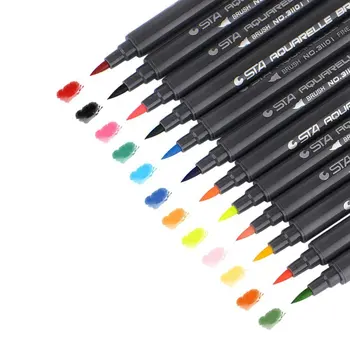 Premium Graphic Drawing Manga Water Based Ink Twin Tip Dual Nip Brush Sketch Marker Pen, Set of 12/24/36/48/80 Colors Marker 
Premium Graphic Drawing Manga Water Based Ink Twin Tip Dual Nip Brush Sketch Marker Pen, Set of 12/24/36/48/80 Colors Marker