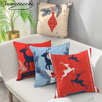 Fuwatacchi Cute Christmas Elk Cushion Cover Case for Home Decoration Pillowcase 45X45 Sofa Pillow Case Home Decor funda cojin
Fuwatacchi Cute Christmas Elk Cushion Cover Case for Home Decoration Pillowcase 45X45 Sofa Pillow Case Home Decor funda cojin