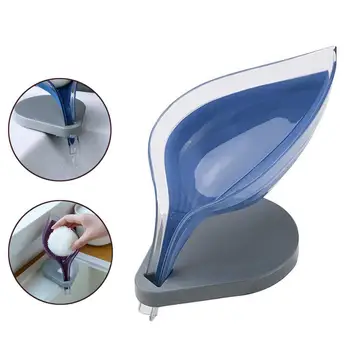 Leaf Shape Soap Holder Sink Sponge Drain Box Creative Suction Cup Soap Storage Drying Rack Cleaning Brush Case Bathroom Supplies
Leaf Shape Soap Holder Sink Sponge Drain Box Creative Suction Cup Soap Storage Drying Rack Cleaning Brush Case Bathroom Supplies