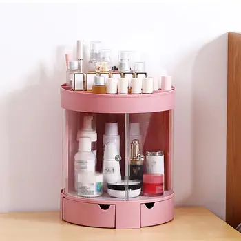 Drawer-Type Makeup Storage Box Round Desktop Storage Box Portable Dustproof Cosmetic Makeup Container for Home Bedroom Bathroom
Drawer-Type Makeup Storage Box Round Desktop Storage Box Portable Dustproof Cosmetic Makeup Container for Home Bedroom Bathroom