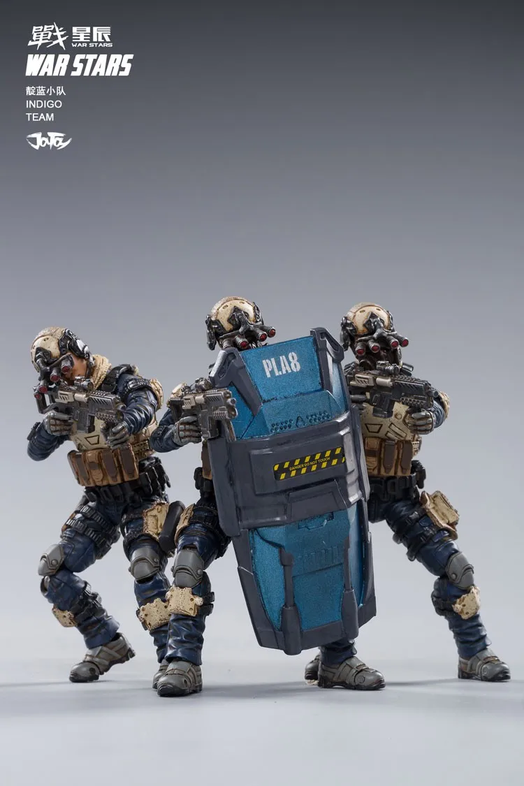 Экшн фигурка JOYTOY JT0067 масштаб 1/18 Звездная Федерация восьмой Легион Индиго флот