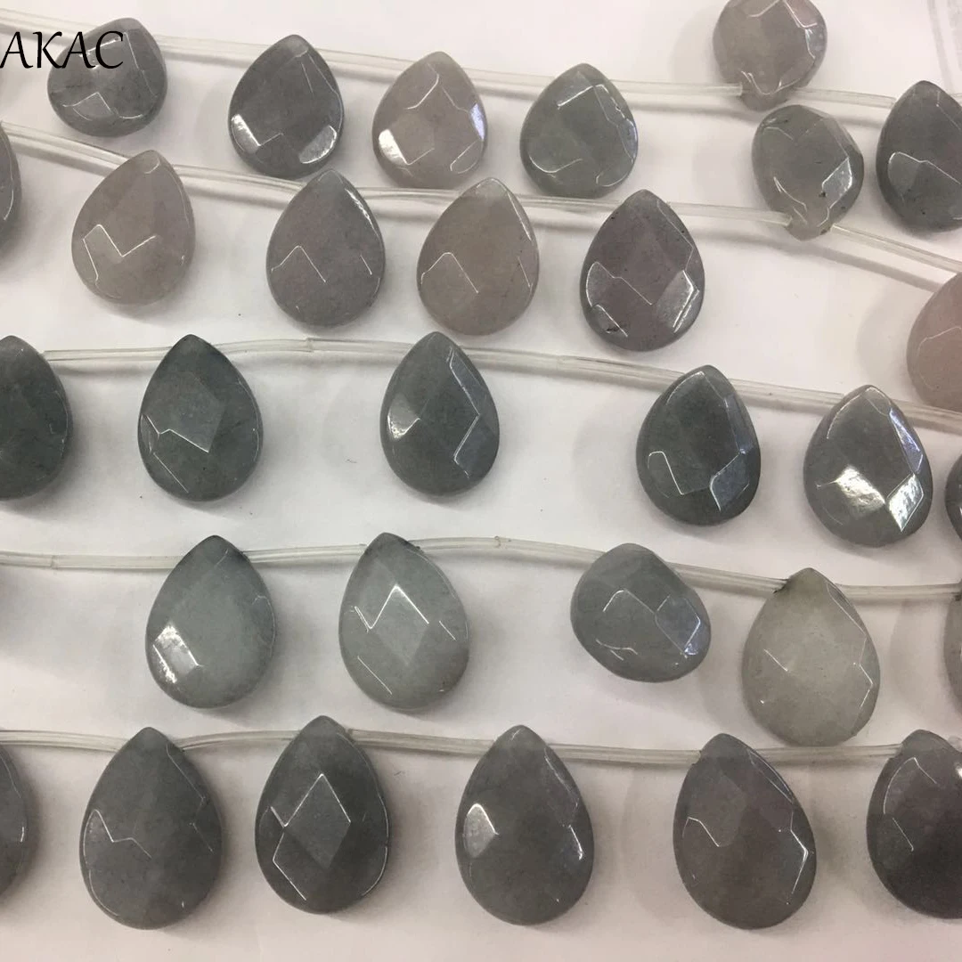 Approx13*18mm /17beads grey jade faceted teardrop stone beads for diy making earrings
Approx13*18mm /17beads grey jade faceted teardrop stone beads for diy making earrings