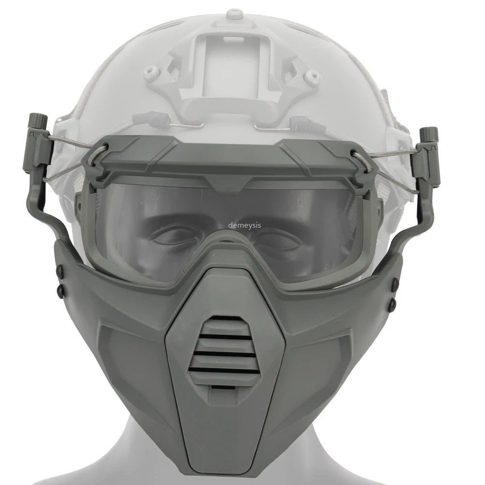 Tactical Mask Goggles Set Breathable Military Paintball Airsoft Mask with Goggles Shooting Hunting Protection Mask & Goggles
Tactical Mask Goggles Set Breathable Military Paintball Airsoft Mask with Goggles Shooting Hunting Protection Mask & Goggles