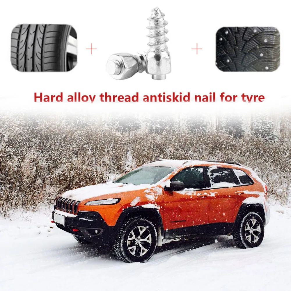 100 Pcs Stud Screw 12mm Auto Car SUV ATV Anti-Slip Screw Stud Wheel Tyre Snow Tire Spikes Trim and Installation Tool
100 Pcs Stud Screw 12mm Auto Car SUV ATV Anti-Slip Screw Stud Wheel Tyre Snow Tire Spikes Trim and Installation Tool