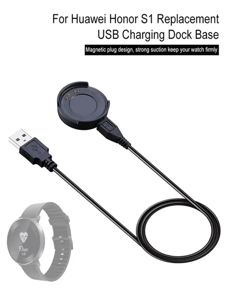 Smart Watch Magnetic Charger For Huawei Honor S1 Replacement USB Charging Dock Base Smart Watch Accessories
Smart Watch Magnetic Charger For Huawei Honor S1 Replacement USB Charging Dock Base Smart Watch Accessories