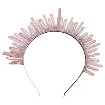 Princess Handmade Raw Quartz Boho Tiara Crown Gradient Faux Crystal Hair Hoop AXYD
Princess Handmade Raw Quartz Boho Tiara Crown Gradient Faux Crystal Hair Hoop AXYD