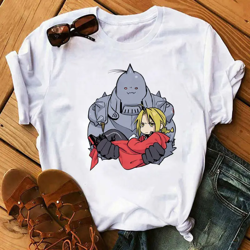 Hot sale Fullmetal Alchemist T-shirt women Japanese cartoon Anime tshirt Female Harajuku Ullzang Graphic Tshirt 90s Tops Tees
Hot sale Fullmetal Alchemist T-shirt women Japanese cartoon Anime tshirt Female Harajuku Ullzang Graphic Tshirt 90s Tops Tees