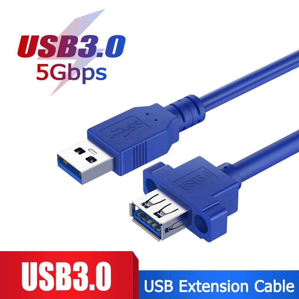 USB 3.0 Male to Female Extender Data Sync Cable Adapter 5Gbps Transfer Sync Super Speed Cable for Hard Disk Laptop PC Printer
USB 3.0 Male to Female Extender Data Sync Cable Adapter 5Gbps Transfer Sync Super Speed Cable for Hard Disk Laptop PC Printer