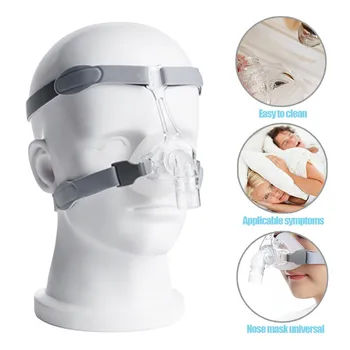 CPAP Mask FM1A Full Face Mask For CPAP Bipap Machine COPD Snoring Size SML Connect Face And Hose With Headgear