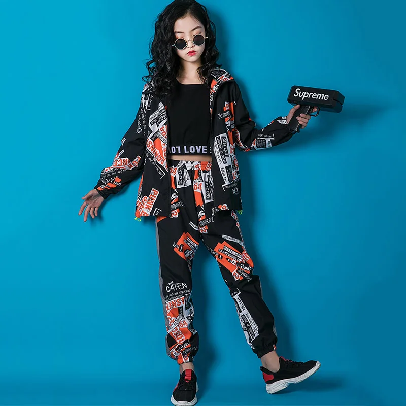Jazz Costumes Child Hip Hop Street Dance Clothing Stage Performance Outfit Kids Wear Black Fashion Letter Jacket Pants DNV12175
Jazz Costumes Child Hip Hop Street Dance Clothing Stage Performance Outfit Kids Wear Black Fashion Letter Jacket Pants DNV12175