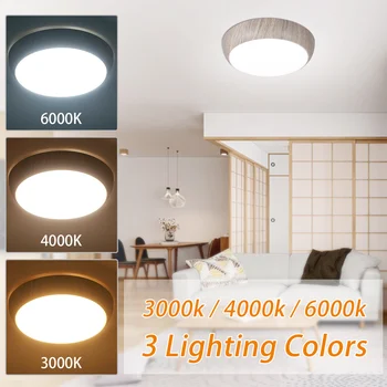 3 Lighting Colors 60LEDs Ceiling Light Round Flush Mount Ceiling Lamp for Bedroom Bathroom Hallway Wooden Kitchen Fixture
3 Lighting Colors 60LEDs Ceiling Light Round Flush Mount Ceiling Lamp for Bedroom Bathroom Hallway Wooden Kitchen Fixture