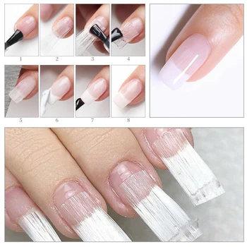 100Pcs Nail Extension Fiber Nail Silhouette Creative Acrylic Fiberglass Fiberglass Tips for Silk Extension Structure Nail Tools
100Pcs Nail Extension Fiber Nail Silhouette Creative Acrylic Fiberglass Fiberglass Tips for Silk Extension Structure Nail Tools