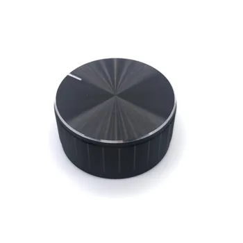 40*19MM Aluminium Alloy Potentiometer Knob Cap Encoder Volume Control Knob Audio Knob for 6 Mm D-axis Shaft Black
40*19MM Aluminium Alloy Potentiometer Knob Cap Encoder Volume Control Knob Audio Knob for 6 Mm D-axis Shaft Black