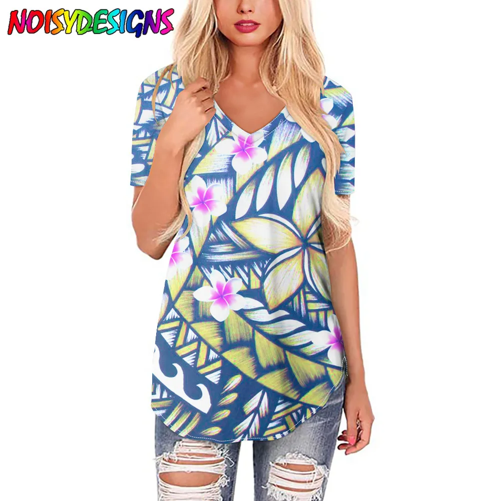 NOISYDESIGNS Polynesian Tribal Hibiscus Printing T-shirts Women Summer Tops for Ladies T Shirts Streetwear Camiseta Mujer Verano
NOISYDESIGNS Polynesian Tribal Hibiscus Printing T-shirts Women Summer Tops for Ladies T Shirts Streetwear Camiseta Mujer Verano