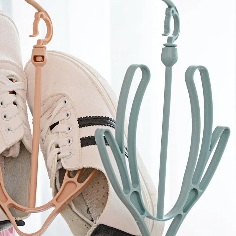 Shoe Rack Multifunctional Hanging Shoe Rack Plastic Drying Rack Storage Rack Windproof Double Ditch Drying Rack Practical
Shoe Rack Multifunctional Hanging Shoe Rack Plastic Drying Rack Storage Rack Windproof Double Ditch Drying Rack Practical
