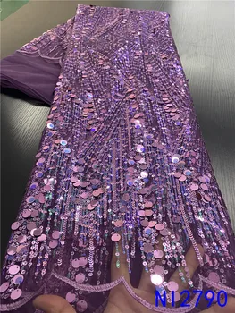 NIAI African High Quality Sequins Laces 2020 Material French Embroidered Tulle Lace Fabric With Sequins NI2790-1
NIAI African High Quality Sequins Laces 2020 Material French Embroidered Tulle Lace Fabric With Sequins NI2790-1