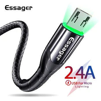 Essager LED Micro USB Cable 2.4A Fast Charging Charger 3M 2M Microusb Data Cable For Samsung Xiaomi Wire Cord Mobile Phone Cable
Essager LED Micro USB Cable 2.4A Fast Charging Charger 3M 2M Microusb Data Cable For Samsung Xiaomi Wire Cord Mobile Phone Cable