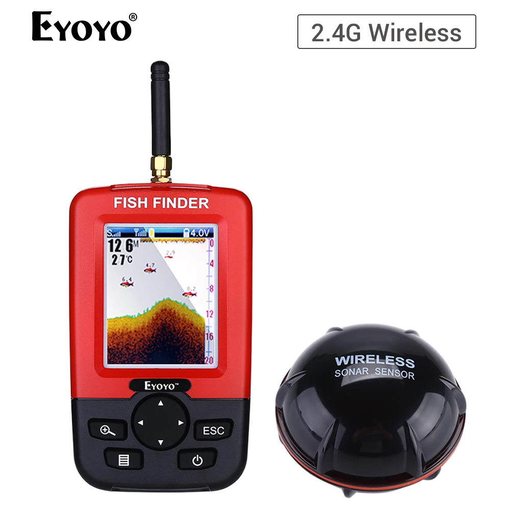 Eyoyo JX01 2.8" Portable Depth Fish Finder 100M Wireless Sonar Sensor Echo Sounder Fishfinder fish radar ecosondeur balik bulucu
Eyoyo JX01 2.8" Portable Depth Fish Finder 100M Wireless Sonar Sensor Echo Sounder Fishfinder fish radar ecosondeur balik bulucu