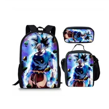 Anime Dragon Ball School Bags for Teenage Boys Girls 3PCS/Set Japanese School Backpack Kids Cartoon Cute Book Bags
Anime Dragon Ball School Bags for Teenage Boys Girls 3PCS/Set Japanese School Backpack Kids Cartoon Cute Book Bags