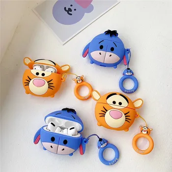 Cute Cartoon Tigger Silicone Cover Keychain for Apple AirPods 1 2 3 pro Wireless Bluetooth Earphone Skin Protective Cases
Cute Cartoon Tigger Silicone Cover Keychain for Apple AirPods 1 2 3 pro Wireless Bluetooth Earphone Skin Protective Cases