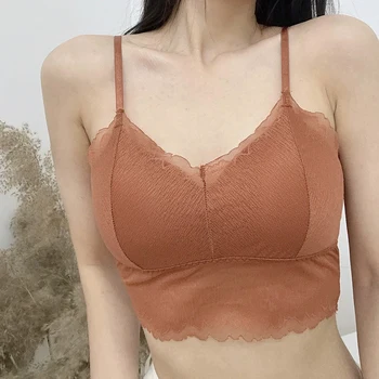 Women Wireless Bra Padded Bralette Camisole Sexy Lace Bras Summer Crop Top Vest Ladies Floral Tank Top Underwear
Women Wireless Bra Padded Bralette Camisole Sexy Lace Bras Summer Crop Top Vest Ladies Floral Tank Top Underwear