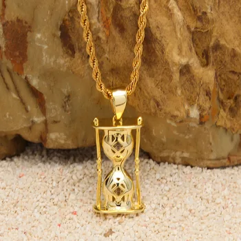 Fashion Copper Hourglass Pendant Necklaces Zircon Iced Out Men's Necklace Street Style Hip Hop Jewelry
Fashion Copper Hourglass Pendant Necklaces Zircon Iced Out Men's Necklace Street Style Hip Hop Jewelry