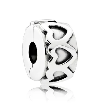 Original Row Of Linked Hearts Clip Lock Stopper Beads Fit 925 Sterling Silver Bead Charm Bracelet Bangle Diy Jewelry
Original Row Of Linked Hearts Clip Lock Stopper Beads Fit 925 Sterling Silver Bead Charm Bracelet Bangle Diy Jewelry