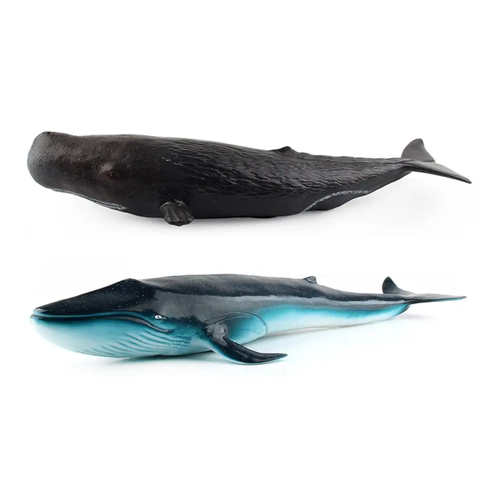 Фото Lifelike Sea Life Sperm Whale Realistic Hand-Painted Toy Figurine Model Children Birthday Gifts | Игрушки и хобби