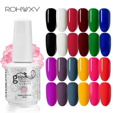 Rohwxy 15ml uv 젤 네일 폴리시 탑 uv led 젤 네일 아트 바니시 하이브리드 젤 옻칠 끄기 럭키 네일 페인트 젤 폴란드어 겔락(China)