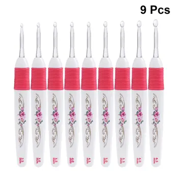9 Pcs Led Crochet Hooks Set Lighted Crochet Needles with Ergonomic Handles Flower Printed Crochet Kit for Arthritic Hands
9 Pcs Led Crochet Hooks Set Lighted Crochet Needles with Ergonomic Handles Flower Printed Crochet Kit for Arthritic Hands