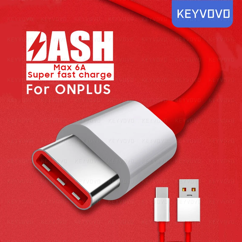 6A For Oneplus Dash Warp Usb Type C Data Cable Fast Charge Cables 1m 2m Charger Cord One Plus 7t 8pro 8t 9pro 9r Nord 6t 5t | Мобильные