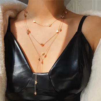 Trendy Simple Stainless Steel Rose Gold Heart Necklace Woman Personality Multilayer Clavicle Chain Sweater Chain Jewelry Gift
Trendy Simple Stainless Steel Rose Gold Heart Necklace Woman Personality Multilayer Clavicle Chain Sweater Chain Jewelry Gift