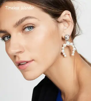 Timeless Wonder Brass Jewelry Vintage Crystal Beaded Arc Statement Stud Earrings Women Gothic Boho Designer Runway Ins Punk 4466
Timeless Wonder Brass Jewelry Vintage Crystal Beaded Arc Statement Stud Earrings Women Gothic Boho Designer Runway Ins Punk 4466