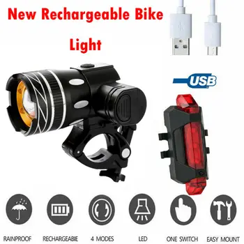 Rechargeable 15000LM XM-L T6 LED MTB Bicycle Light Bike Front Rear Headlight 
Rechargeable 15000LM XM-L T6 LED MTB Bicycle Light Bike Front Rear Headlight