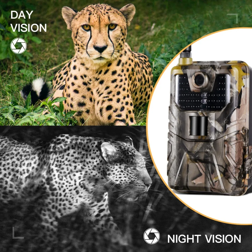 Hunting Camera Trail Camera IP65 Photo Traps 0.3s MMS/SMS/SMTP/FTP Wild Camera 940nm 44 LEDs HC-900LTE 4G 16MP 64GB
Hunting Camera Trail Camera IP65 Photo Traps 0.3s MMS/SMS/SMTP/FTP Wild Camera 940nm 44 LEDs HC-900LTE 4G 16MP 64GB