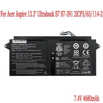 High Quality 7.4V 4680mAh/35WH AP12F3J Laptop battery For Acer Aspire 13.3" Ultrabook S7 S7-391 2ICP3/65/114-2
High Quality 7.4V 4680mAh/35WH AP12F3J Laptop battery For Acer Aspire 13.3" Ultrabook S7 S7-391 2ICP3/65/114-2