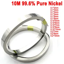 1 roll 10meters Pure Nickel Strip 99.96% For Li 18650Battery Spot Welding Machine Welder Equipment Nickel Belt For Battery Packs
1 roll 10meters Pure Nickel Strip 99.96% For Li 18650Battery Spot Welding Machine Welder Equipment Nickel Belt For Battery Packs