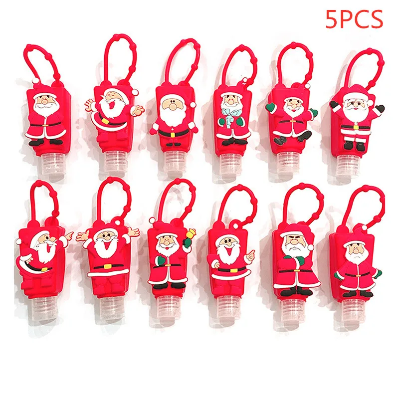 5PCS Mini 30ml Portable Santa Claus Empty Bottle Travel Refillable Bottle Silicone Protective Cover Hand Sanitizer Bottles
5PCS Mini 30ml Portable Santa Claus Empty Bottle Travel Refillable Bottle Silicone Protective Cover Hand Sanitizer Bottles