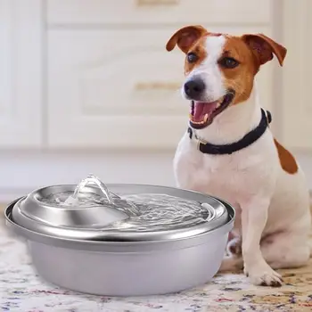 2L Cat Water Fountain Stainless Steel Dog Water Dispenser Pet Drinking Fountain Water Feeder Bowl For Cats Birds Small Animals
2L Cat Water Fountain Stainless Steel Dog Water Dispenser Pet Drinking Fountain Water Feeder Bowl For Cats Birds Small Animals