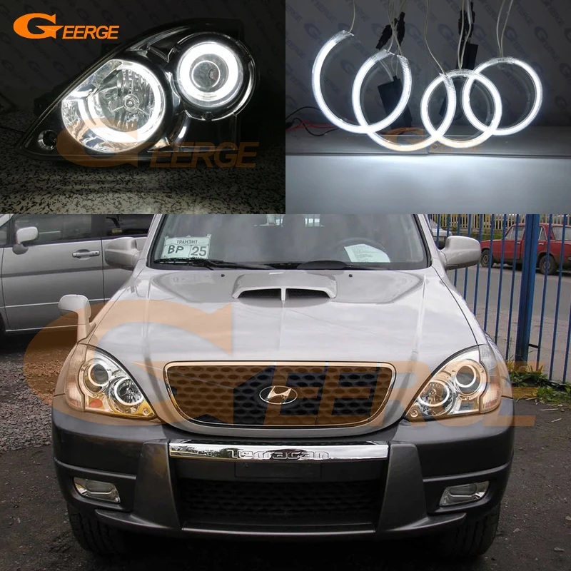 Для Hyundai Terracan 2001 2007 отличные ультра яркие CCFL ангельские глазки Halo кольца комплект