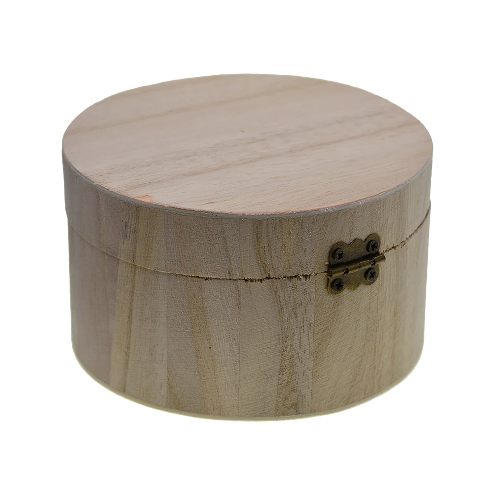 Unfinished Plain Wooden Memorial Jewelry Case, Kids DIY Storage Box Unfinished Plain Wooden Memorial Jewelry Case, Kids DIY Storage Box
