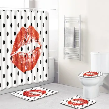 Foreign Trade in Europe and America Sexy Lips Pattern Shower Curtain Carpet Packaged Combination Custom Cross-Border Delivery
Foreign Trade in Europe and America Sexy Lips Pattern Shower Curtain Carpet Packaged Combination Custom Cross-Border Delivery