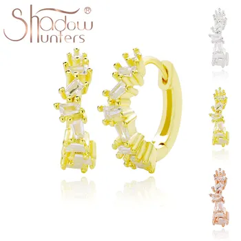 SHADOWHUNTERS Real 925 Sterling Silver Irregular Clear Crystal Huggies Hoop Earrings Tiny Piercing Femme Summer Collection Gift
SHADOWHUNTERS Real 925 Sterling Silver Irregular Clear Crystal Huggies Hoop Earrings Tiny Piercing Femme Summer Collection Gift