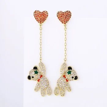 VERY GIRL 56mm Cute Animal Bear Dangle Earrings Gold Plating Earrings Jewelry for Girls Birthday Gifts
VERY GIRL 56mm Cute Animal Bear Dangle Earrings Gold Plating Earrings Jewelry for Girls Birthday Gifts