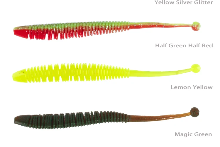 Trout Baits Soft Shad Floating Fishing Lures Worms 75mm 1g Silicon Bait Rubber Rockfish Fishing Lures Wacky Shaky Texas Trout (5)