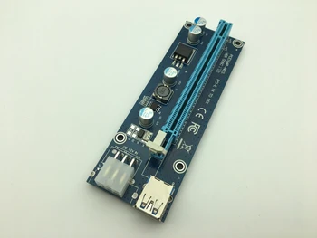 006C PC PCIe PCI-E PCI Express Riser Card 1x to 16x USB 3.0 Data Cable SATA to 6Pin IDE Molex Power Supply for BTC Miner Machine
006C PC PCIe PCI-E PCI Express Riser Card 1x to 16x USB 3.0 Data Cable SATA to 6Pin IDE Molex Power Supply for BTC Miner Machine