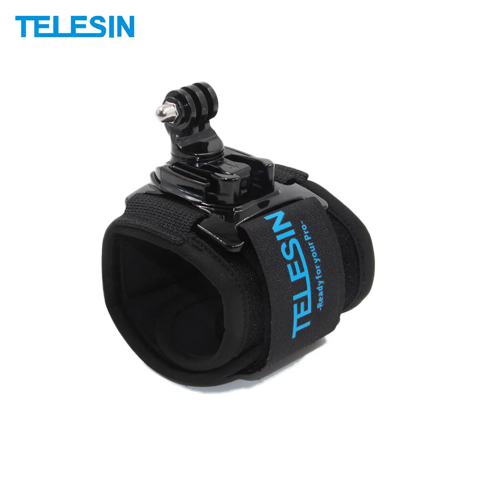 

TELESIN 360 Degree Rotatable Wrist Strap Arm Mount Band Holder for GoPro Hero 7 6 5 for Xiaomi Yi 4K for SJCAM Action Cameras