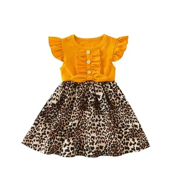 Summer Toddler Baby Girl Clothes Short Sleeve Ruffle Splicing Leopard Dress Princess Party Cute New 6M-4Y
Summer Toddler Baby Girl Clothes Short Sleeve Ruffle Splicing Leopard Dress Princess Party Cute New 6M-4Y