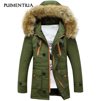 Puimentiua Men Hooded Jacket Winter Warm Men's Patchwork Cotton Outwear Male Thick Coats Casual Windbreak Zipper abrigo hombre 
Puimentiua Men Hooded Jacket Winter Warm Men's Patchwork Cotton Outwear Male Thick Coats Casual Windbreak Zipper abrigo hombre